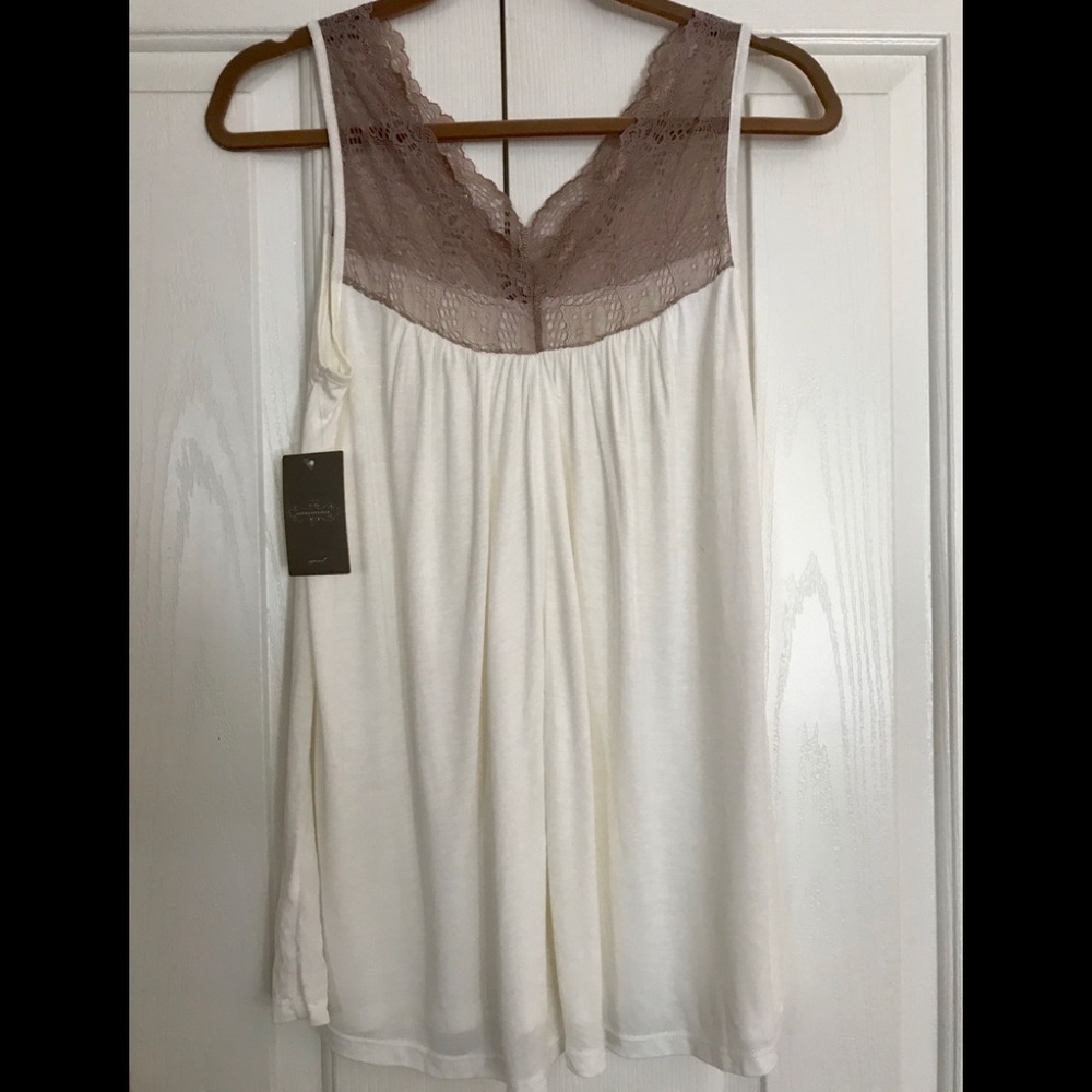 Sexy Lace & cotton Sleep Tank from Anthro NWT (M)